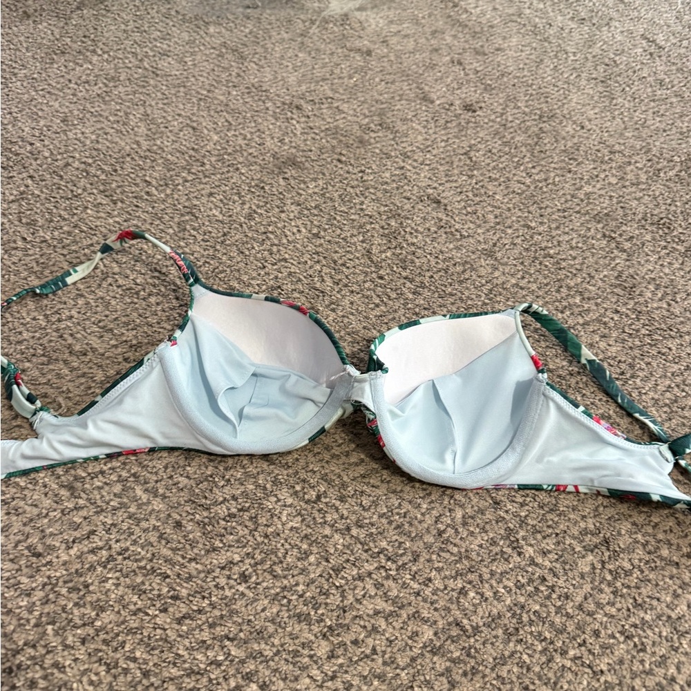 Victoria's Secret Floral Bikini - Green and Red - Picture 5 of 6